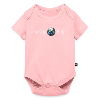 Erde - Baby Premium Kurzarmbody - Rosa - Vorne