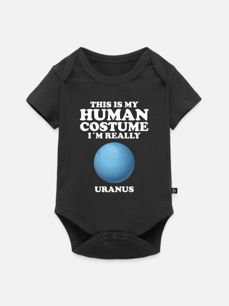Uranus - Baby Premium Kurzarmbody - Schwarz