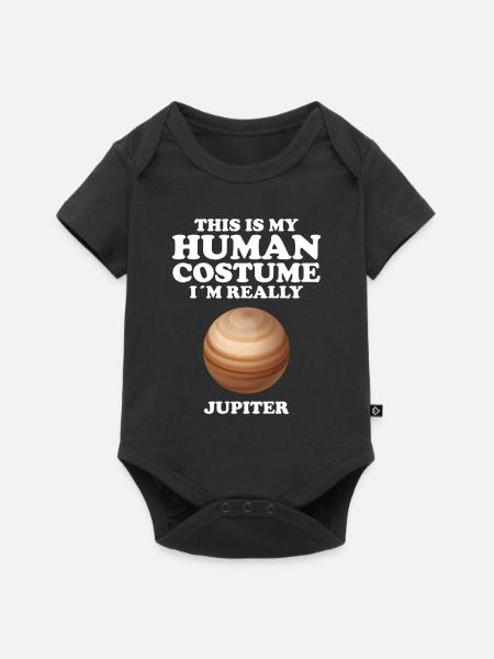 Jupiter - Baby Premium Kurzarmbody - Schwarz