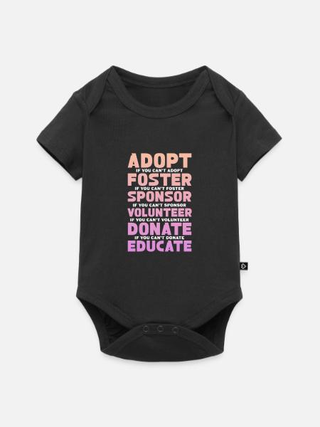 Tierrettung - Baby Premium Kurzarmbody - Schwarz
