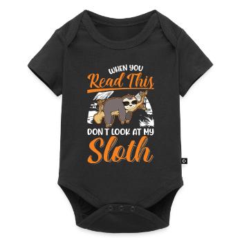 Sloth Gift Sloth - Baby Premium short-sleeve bodysuit - black - Front