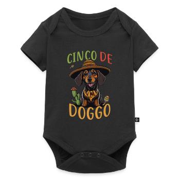 Dachshund Cinco de Mayo Cinco de Doggo - Baby Premium short-sleeve bodysuit - black - Front