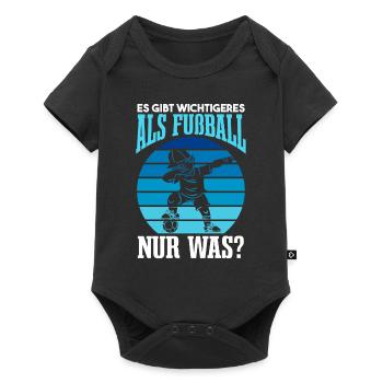 Dabbender Fußballer Dab Fußball Fan - Baby Premium Kurzarmbody - Schwarz - Vorne