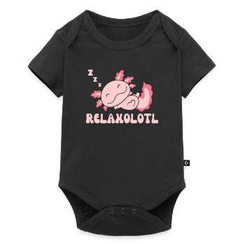 Relaxolotl Axolotl lovers sweet animals relax - Baby Premium short-sleeve bodysuit - black - Front