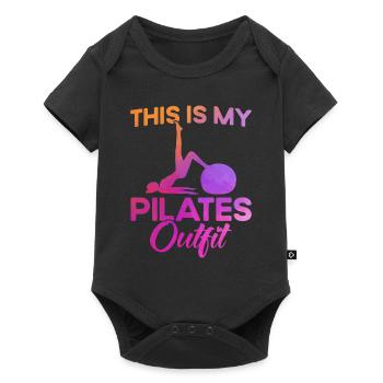 Pilates Ceci est mon cadeau de tenue Pilates - Body à manches courtes Premium Bébé - noir - Devant