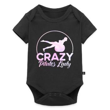 Pilates Crazy Pilates Lady Cadeau - Body à manches courtes Premium Bébé - noir - Devant