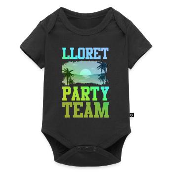 Lloret De Mar Party Team - Baby Premium Kurzarmbody - Schwarz - Vorne