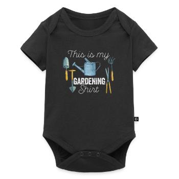 Dies ist mein Gartenarbeit Shirt lustig Gärtner - Baby Premium Kurzarmbody - Schwarz - Vorne