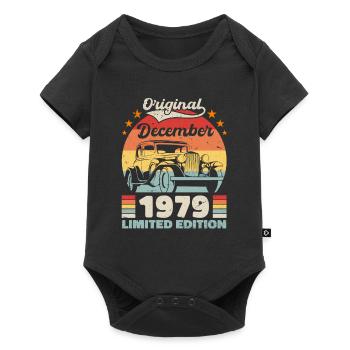 December 1979 Birthday present December 1979 - Baby Premium short-sleeve bodysuit - black - Front