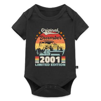 Décembre 2001 Cadeau d’anniversaire Décembre 2001 - Body à manches courtes Premium Bébé - noir - Devant