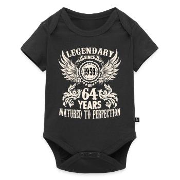 A legend turns 64 Birthday shirt for special day - Baby Premium short-sleeve bodysuit - black - Front