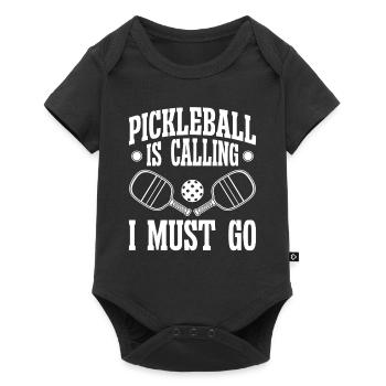Pickleball is calling i must go - Baby Premium Kurzarmbody - Schwarz - Vorne