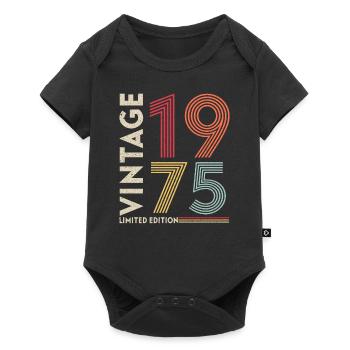 1975 - Baby Premium short-sleeve bodysuit - black - Front
