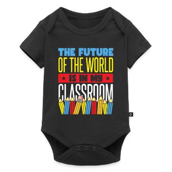 Citation de l’école Enseignant de retour à l’école - Body à manches courtes Premium Bébé - noir - Devant
