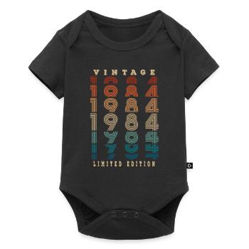 Vintage 1984 Limited Edition 40th Birthday - Body à manches courtes Premium Bébé - noir - Devant
