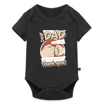 Best Dad, Father's Day and Birthday - Baby Premium short-sleeve bodysuit - black - Front