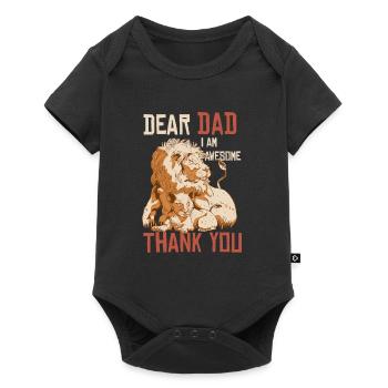 Best Dad, Father's Day and Birthday - Baby Premium short-sleeve bodysuit - black - Front