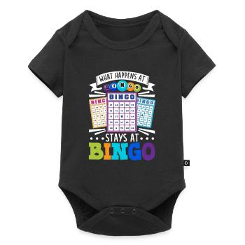 Jeu de cartes de bingo Grand-mère Joueur de bingo Cartes de bingo - Body à manches courtes Premium Bébé - noir - Devant