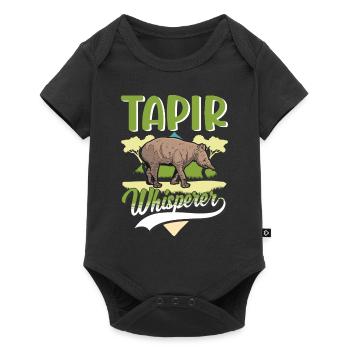 Tapir Whispering lowland tapir - Baby Premium short-sleeve bodysuit - black - Front