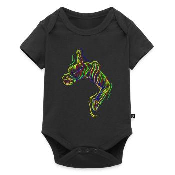 Parkour Backflip - Body à manches courtes Premium Bébé - noir - Devant