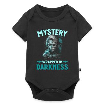 Mystery Wrapped In Darkess, Gothic Subculture Emo - Baby Premium Kurzarmbody - Schwarz - Vorne