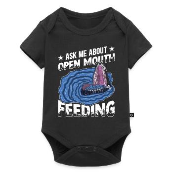 Whale Watching Whale Watching Orca Blue Whale - Baby Premium short-sleeve bodysuit - black - Front