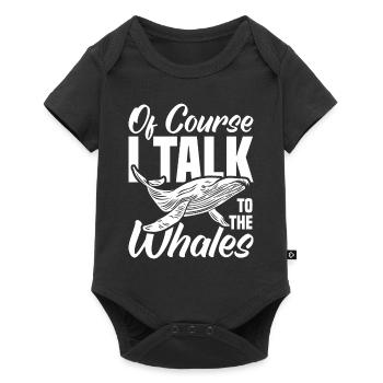 Whale Watching Whale Watching Orca Blue Whale - Baby Premium short-sleeve bodysuit - black - Front