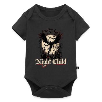 Gothic Subculture, Night Child, Emo Dracula Goth - Baby Premium Kurzarmbody - Schwarz - Vorne