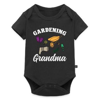 Jardinage grand-mère - Body à manches courtes Premium Bébé - noir - Devant