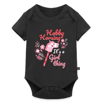 Its a Girl Thing Hobbyhorsing - Baby Premium short-sleeve bodysuit - black - Front