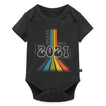2021 Vintage Birthday Groovy Vintage Retro - Baby Premium short-sleeve bodysuit - black - Front