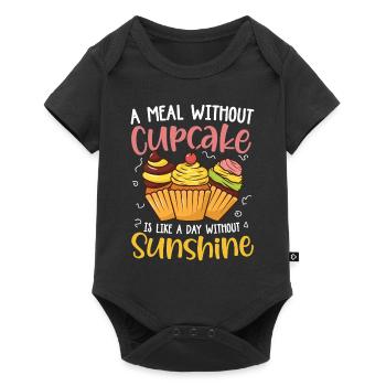 A Meal Without Cupcake Is Like A Day Without - Baby Premium Kurzarmbody - Schwarz - Vorne