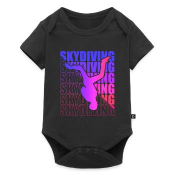 Parachutisme Freefly Chemise Parachutisme - Body à manches courtes Premium Bébé - noir - Devant