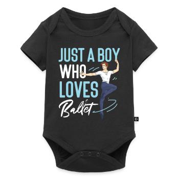 Ballet Dancer Dance Girl Ballerina - Baby Premium Kurzarmbody - Schwarz - Vorne