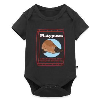 Platypus Platypus Gift - Baby Premium short-sleeve bodysuit - black - Front