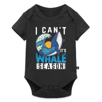 Whale Watching Whale Watching Orca Blue Whale - Baby Premium short-sleeve bodysuit - black - Front