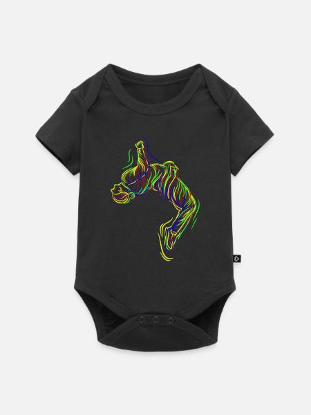 Parkour Backflip - Baby Premium Kurzarmbody - Schwarz