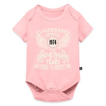 49 Jahre Geburtstag Ehrentag Wiegenfest Sprüche - Baby Premium Kurzarmbody - Rosa - Vorne