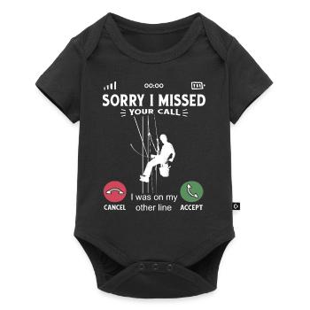 Professional Window Cleaner Exterior Tall Building - Baby Premium short-sleeve bodysuit - black - Front