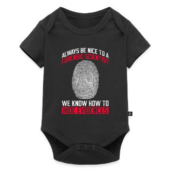 Forensic Analyst Design Für Forensiker - Baby Premium Kurzarmbody - Schwarz - Vorne