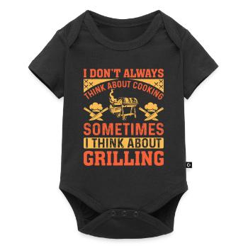 I Don't Always Think About Cooking Food Cooking BB - Baby Premium Kurzarmbody - Schwarz - Vorne