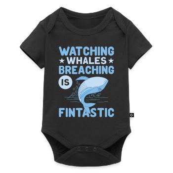 Whale Watching Whale Watching Whales Orca Blue Whale - Baby Premium short-sleeve bodysuit - black - Front