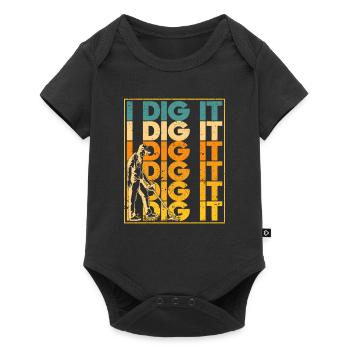 I Dig It Metal Detection Hunter Dectorist Geocache - Baby Premium short-sleeve bodysuit - black - Front