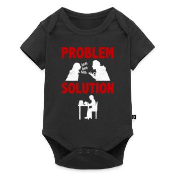 Apprentissage de l’éducation Université Solution au problème - Body à manches courtes Premium Bébé - noir - Devant