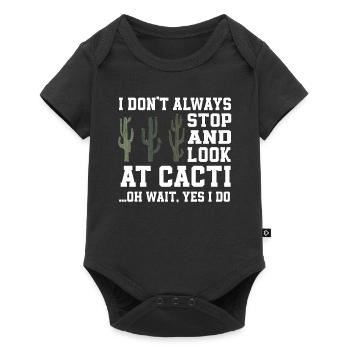 Funny Saguaro Cactus Lover Gift - Baby Premium short-sleeve bodysuit - black - Front