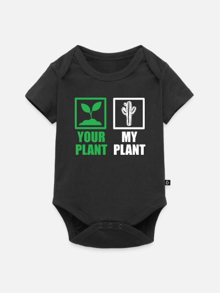 Kaktus Liebhaber - Baby Premium Kurzarmbody - Schwarz