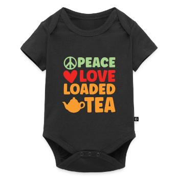 Peace Love Loaded Tea Chai Buveurs Tea Lovers - Body à manches courtes Premium Bébé - noir - Devant