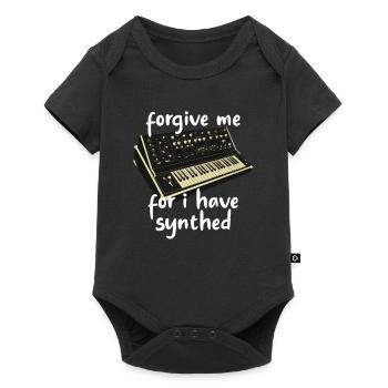 Forgive Me Father For I Have Synthed Keyboard - Baby Premium Kurzarmbody - Schwarz - Vorne