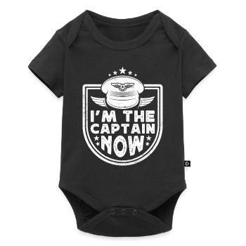 Je suis le capitaine maintenant - Body à manches courtes Premium Bébé - noir - Devant