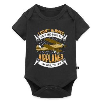 I don't always stop and look at - Baby Premium short-sleeve bodysuit - black - Front
